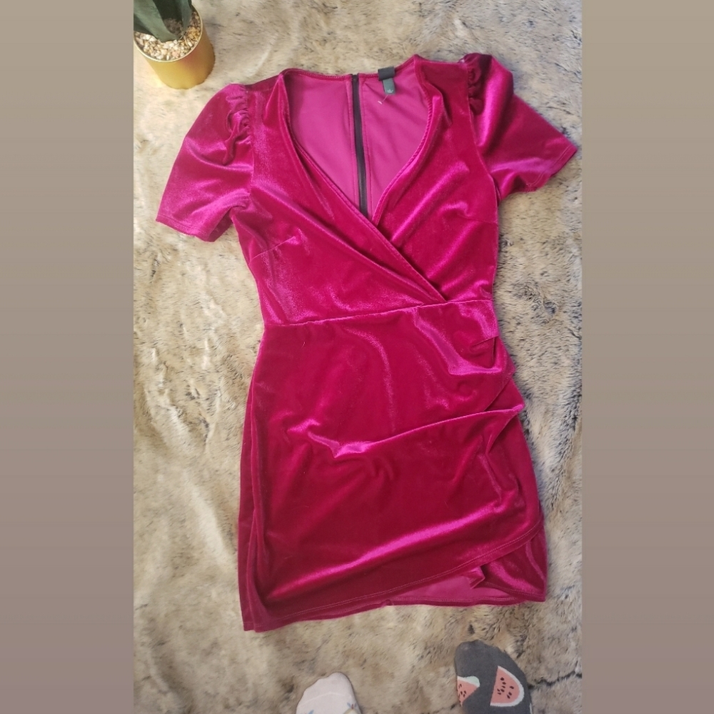 Velvet cocktail dress